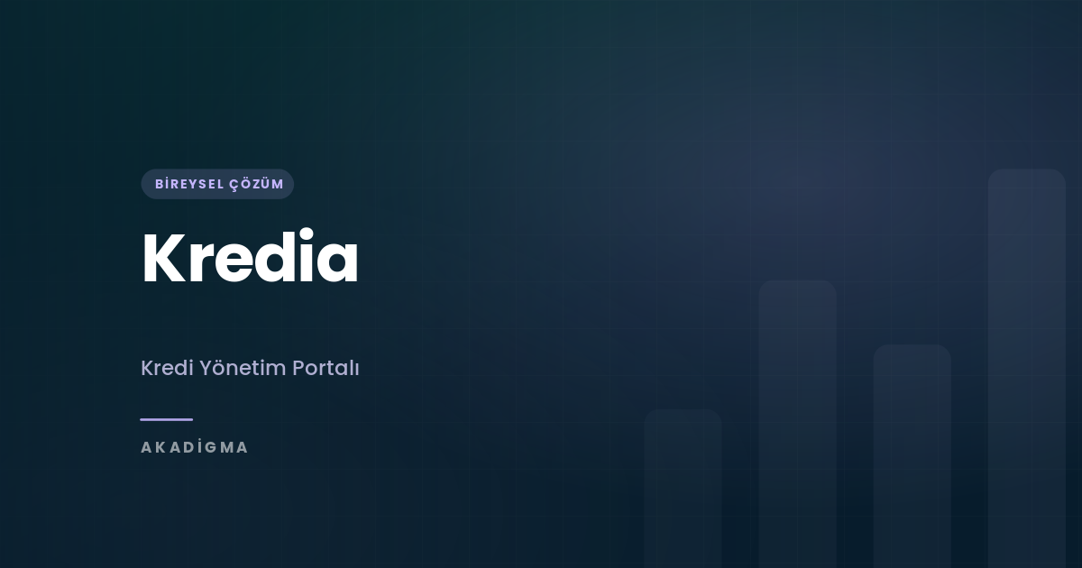 Kredia: Kredi Hesaplama ve Takip