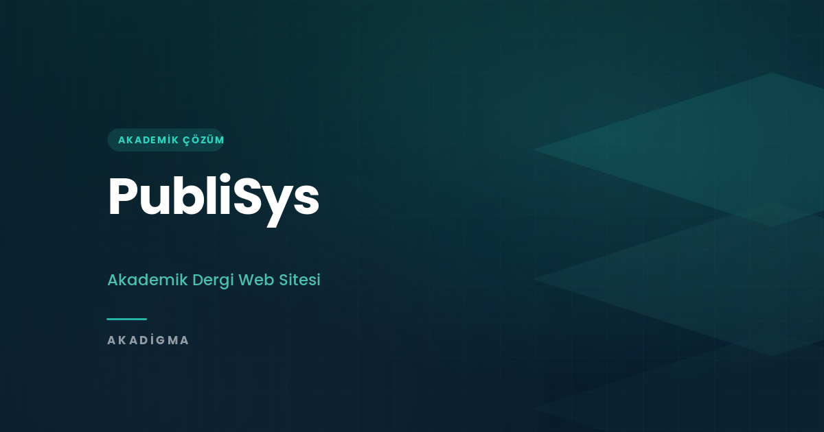 PubliSYS: Akademik Dergi Web Sitesi